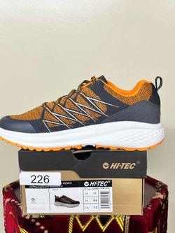 HI-TEC, size 11, Black and orange.