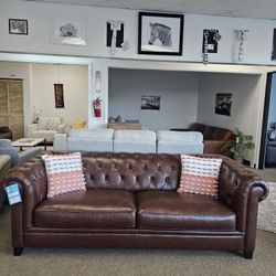 Top Grain Leather Sofa -Zoe 