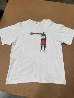 VTG 90s Nike Basketball T-Shirt SZ L Short Sleeve White Tag