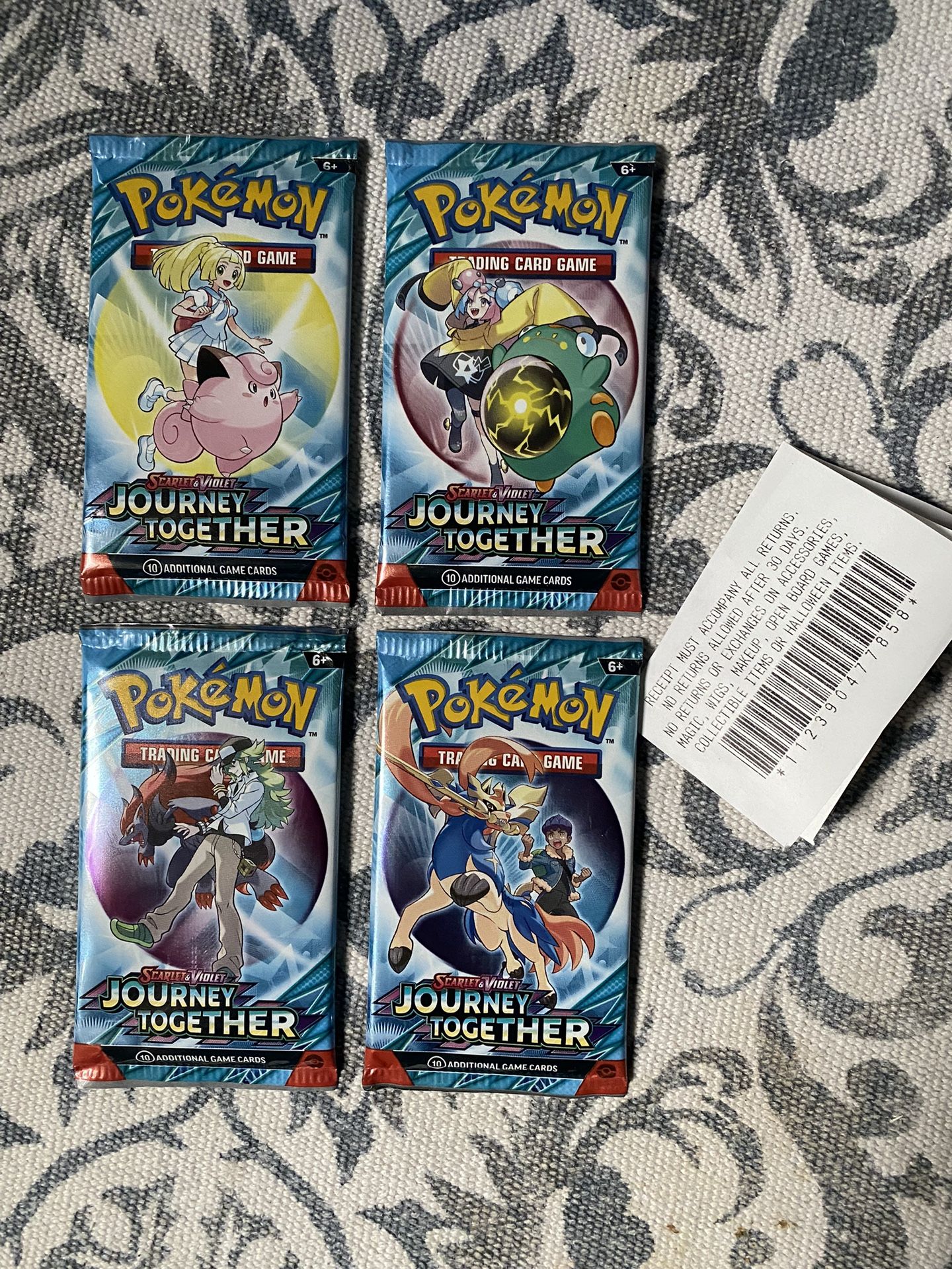 Pokémon Journey Together booster packs (PACK ART SET)