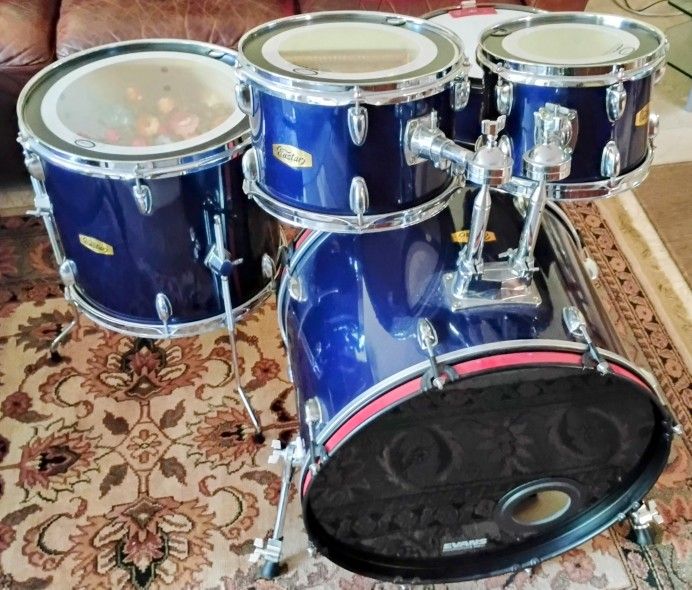 Eastar Dark Blue Drum Set