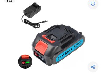 SOUSKY 21V MAX 2.0Ah Lithium Battery with Charger