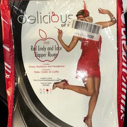 BRAND NEW - Delicious SIZE M Red Lindy and Lace Flapper Rouge