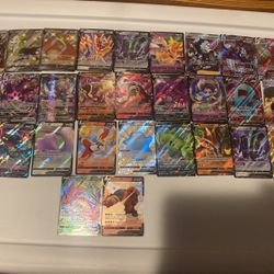 32 Pokémon Card Collection (V’s, Vmax’s, Ex’s, etc.)