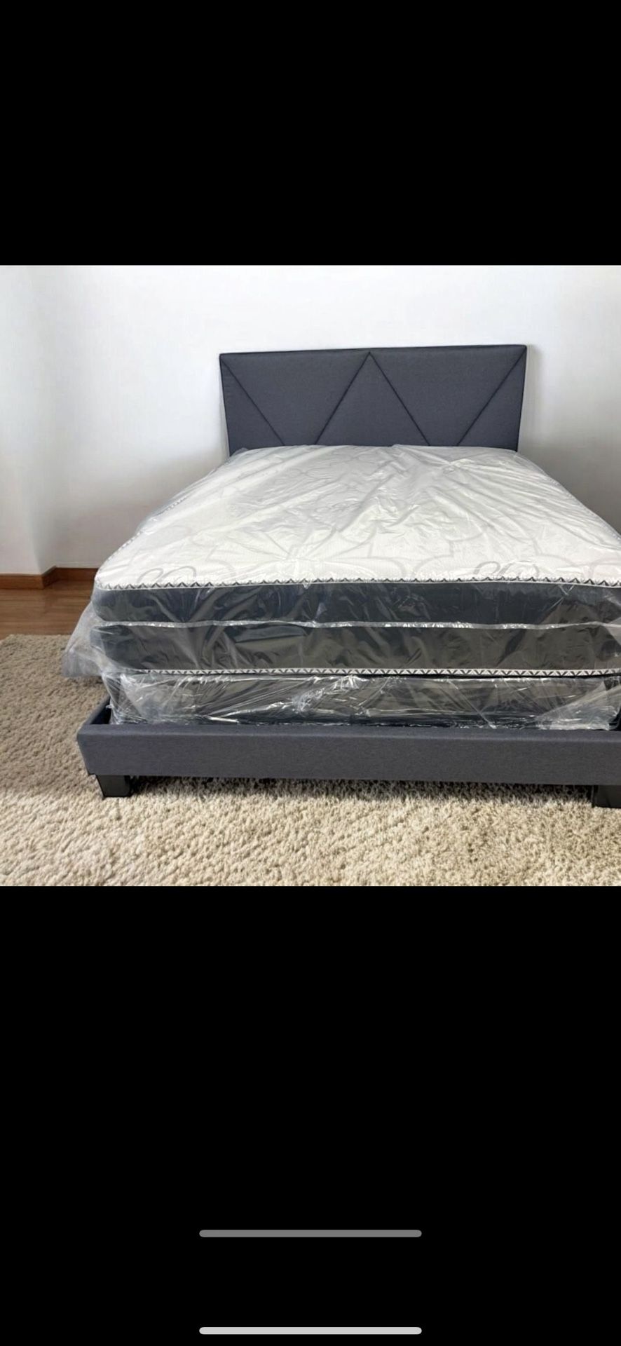 Brand New Queen Bed Frame With Mattress & Box Spring Today 🚨