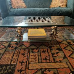 Mid Century Modern Glass Coffee Table