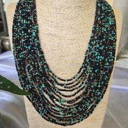 Artisanal Handmade Multistrand Necklace, Ecuador 