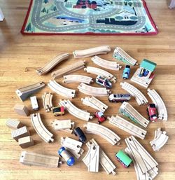 Kids Lakeshore Wooden Train 🚂 Set 