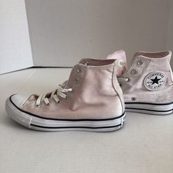 Converse Chuck Taylor All Star High Top Velvet Pink Rose Quartz Sneakers Converse