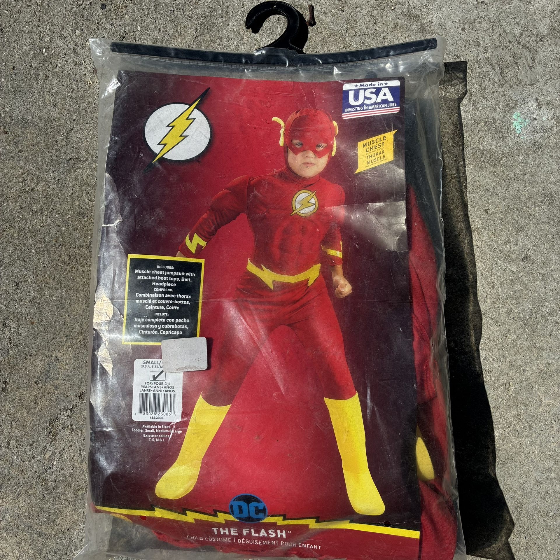 Rubie’s DC The Flash Child Costume - Size Small (Ages 3–4)