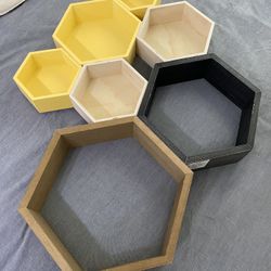 Hexagon Honeycomb Wood