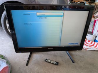 Philips 37" LCD TV w/ stand and original remote