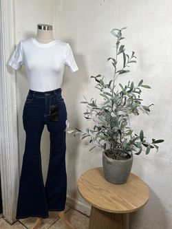 Blue Flare Jeans 