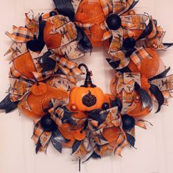 Fall wreath pumpkin