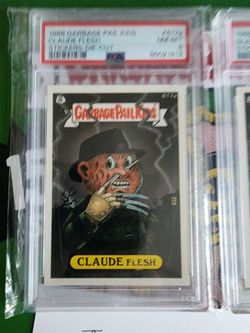 Garbage Pail Kids Slasher Asher Ndc Psa8 Claude Flesh Die Cut Psa8