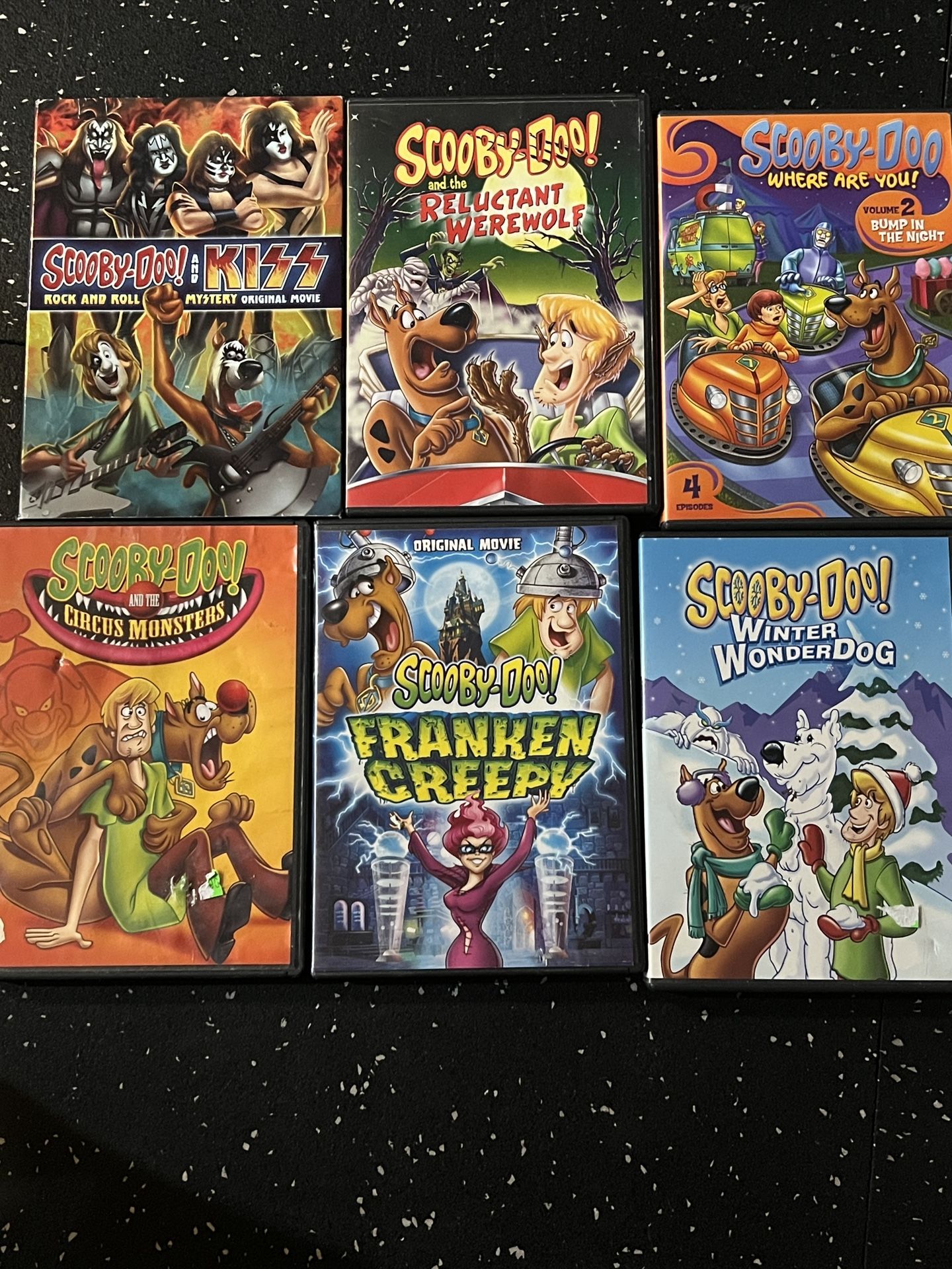 SCOOBY DOO 6 DVD LOT KISS Winter Wonderdog FrankenCreepy Werewolf Circus monster