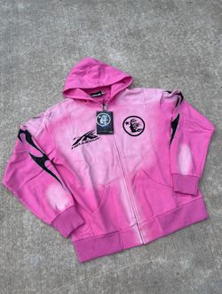 Pink Hellstar Zip Up NFC
