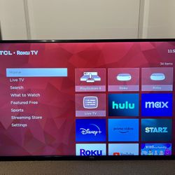 55” TCL Roku Tv