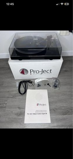 Pro-Ject Debut Carbon Espirit SB Turntable 2M-Red Cartridge Black RPM3 SEE DESC! NO AC ADAPTER INCLUDED!
