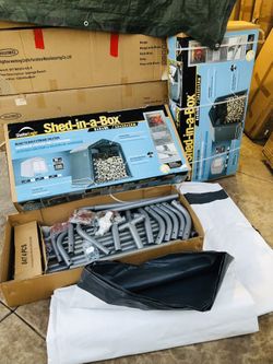 BRAND NEW ! SHED - IN -A BOX … 8 FT X 8 FT X 8 FT  ! ONLY 2 LEFT…FULLY COMPLETE WITH ALL ACCESSORIES.