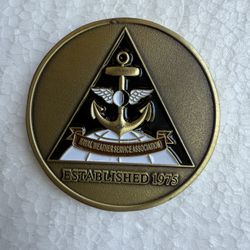 Gold Naval Weather Challenge Coin 