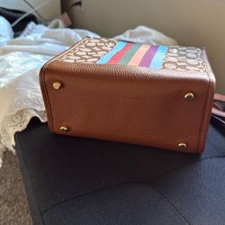 coach brand new mini tote w straps 