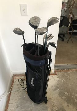 Clubs with bag