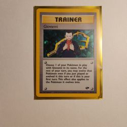 Holographic Giovanni Trainer Card - Gym Challenge set