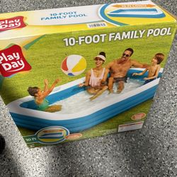 Family Pool (Blue & White)