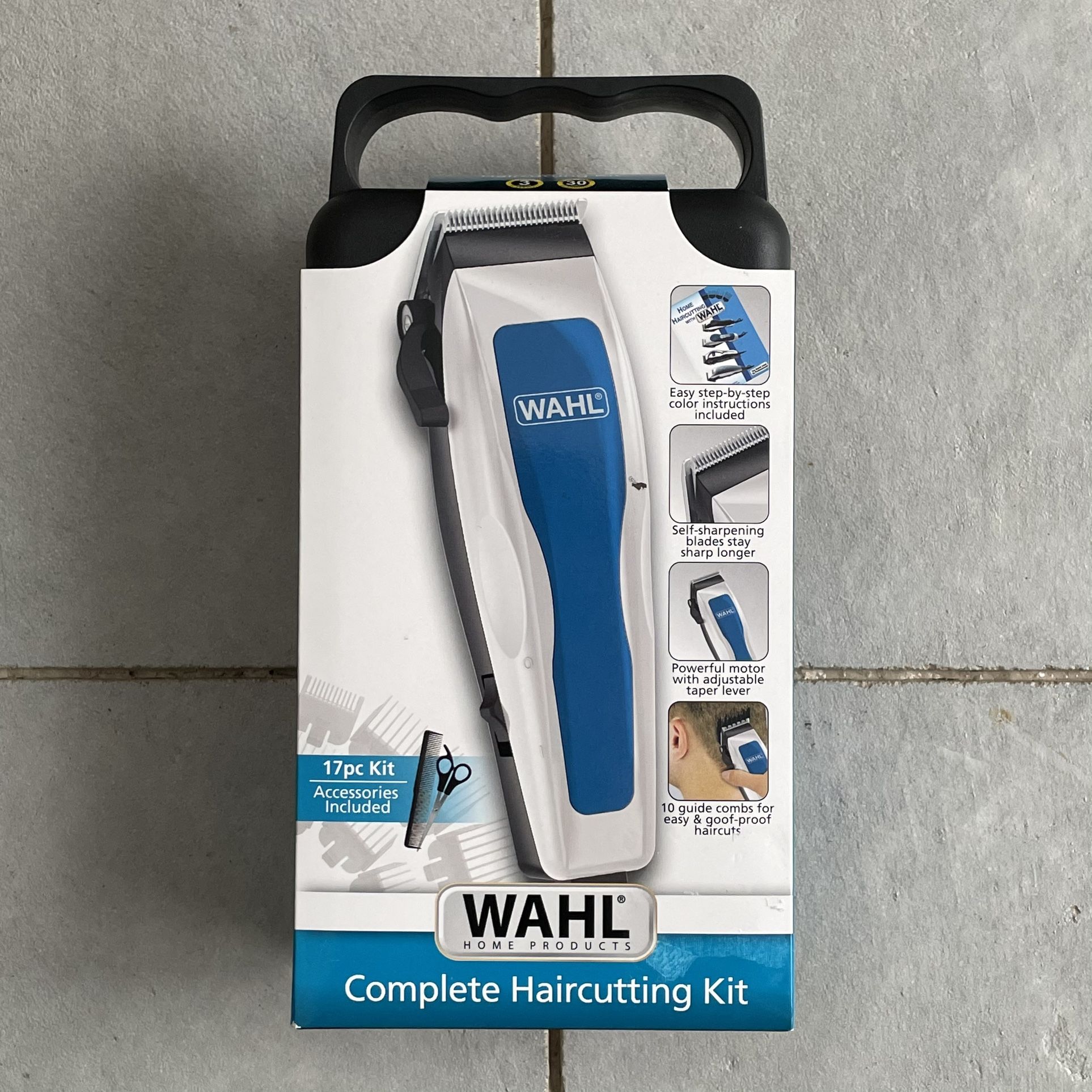 Wahl Home Products Hair Clippers 17 Piece Complete Haircutting Kit