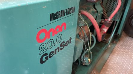Onan 20KW generator Natural Gas Gasoline 12 X 6 Enclosed Trailer Power