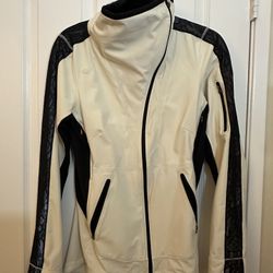 Lululemon Off-white/black Lace Jacket