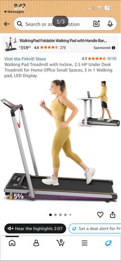 Walking Pad Treadmill with Incline