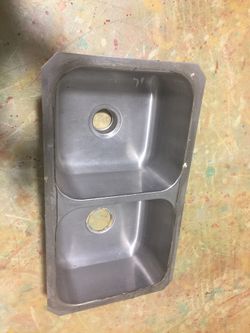 Stainless steal dual sink