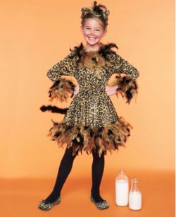 Girls Cheetah Halloween Costume size 8