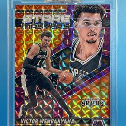 Victor Wembanyama 2024-25 Panini Mosaic Stare Masters #15 Purple Mosaic /99