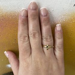 14k CROSS RING 