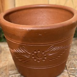 Clay Planter  10”H x 13” w