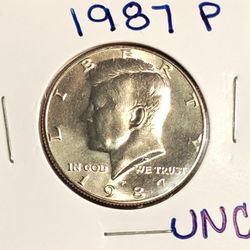 #518 Kennedy 1987 P Half Dollar Coin 
