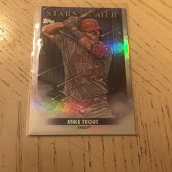 MIKE TROUT 2022 Topps Series 1 STARS OF THE MLB Holo Foil Los Angeles Angels