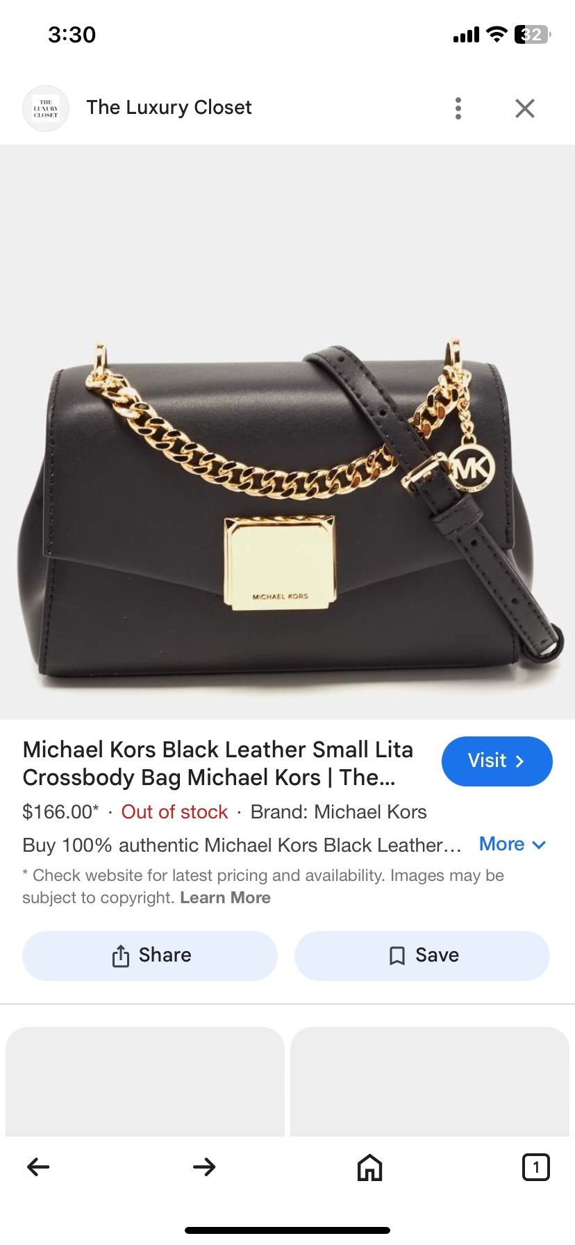 Michael Kors Leather Small Crossbody Bag