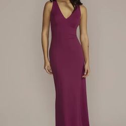 NWT Women Plus size burgundy formal dress size 24