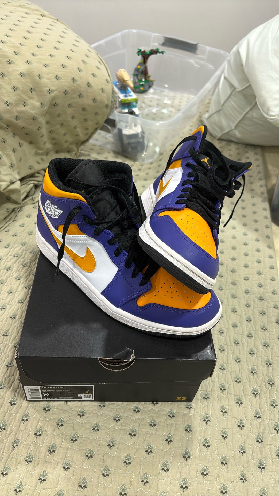 Jordan 1 Mid Lakers Size 10