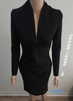 Long Sleeve Black Dress