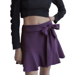 NWT ZARA belted flowy skorts women’s Size XSmall 