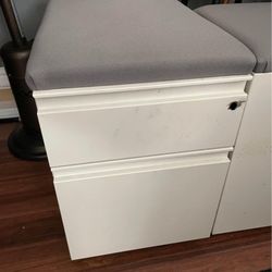 One Rolling Pedestal File Cabinet 