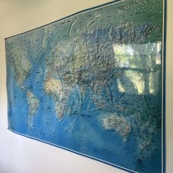 Large Laminated World Map 