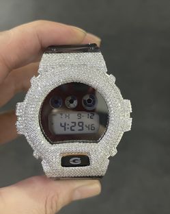 VVS1 Moissanite Iced Out G-Shock Custom Luxury Watch D Color Stones | Heavy Bustdown