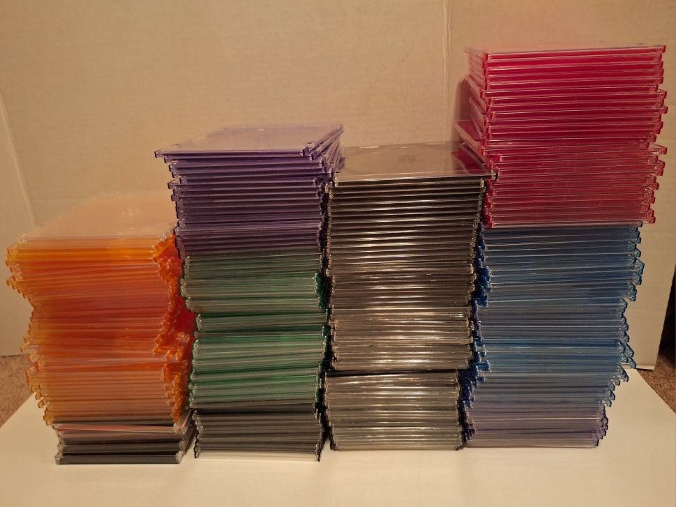 Empty Slim CD Jewel Cases Lot - Over 200