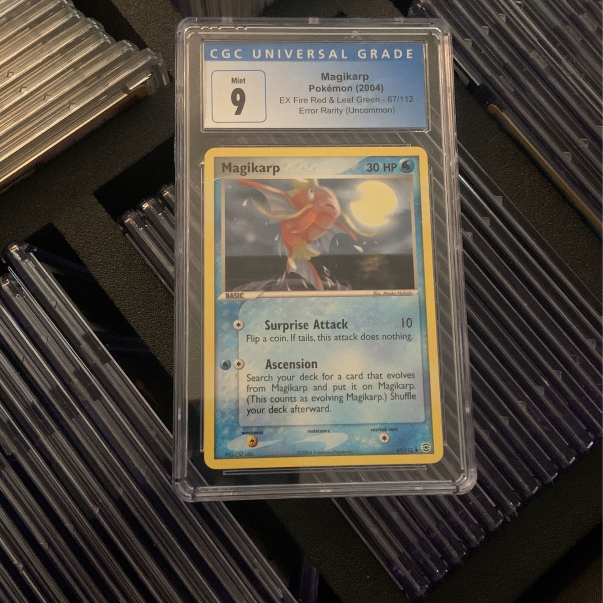 CGC 9 Magikarp 67/112 EX FireRed & LeafGreen Error Rarity (Uncommon)